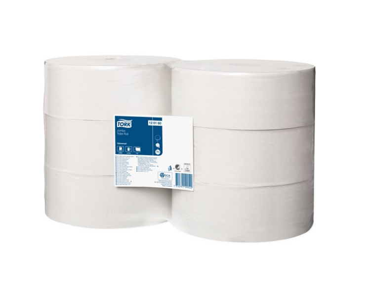 Tork Universal Toiletpapier Jumbo- 1-Laags - Wit - 480Mx10CM