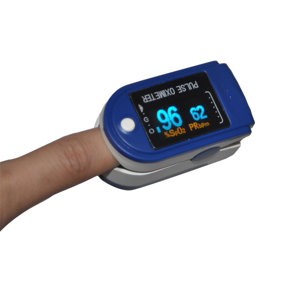 Contec CMS50D Pulse Oximeter / Saturatiemeter - Blauw