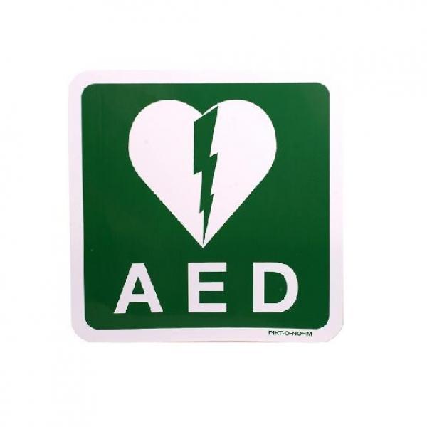 Defibtech Lifeline AED Vinyl-Sticker 10 x 10 cm