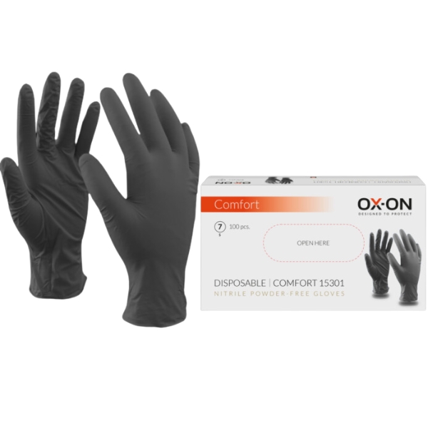OX-ON Wegwerp Comfort Handschoenen Nitril Maat 07 - S