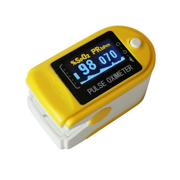 Contec CMS50D Pulse Oximeter / Saturatiemeter - Geel