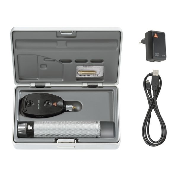 Heine BETA 200 Set 3-5V - BETA4 USB Oplaadbaar Handvat + USB Kabel + Plug-In Power Supply
