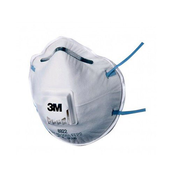3M™ Wegwerpmasker, met ventiel, cupvorm, FFP2